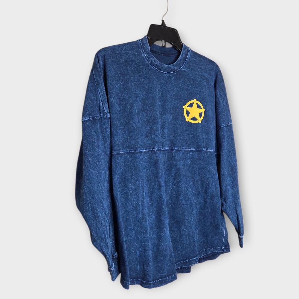 Disney Parks Toy Story Sheriff Woody Spirit Jersey Blue Women's XS - Picture 3 of 7